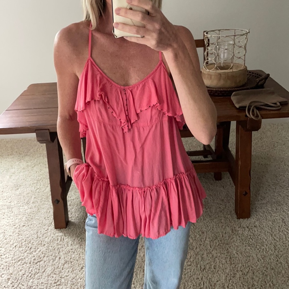 Free people racerback peplum tank